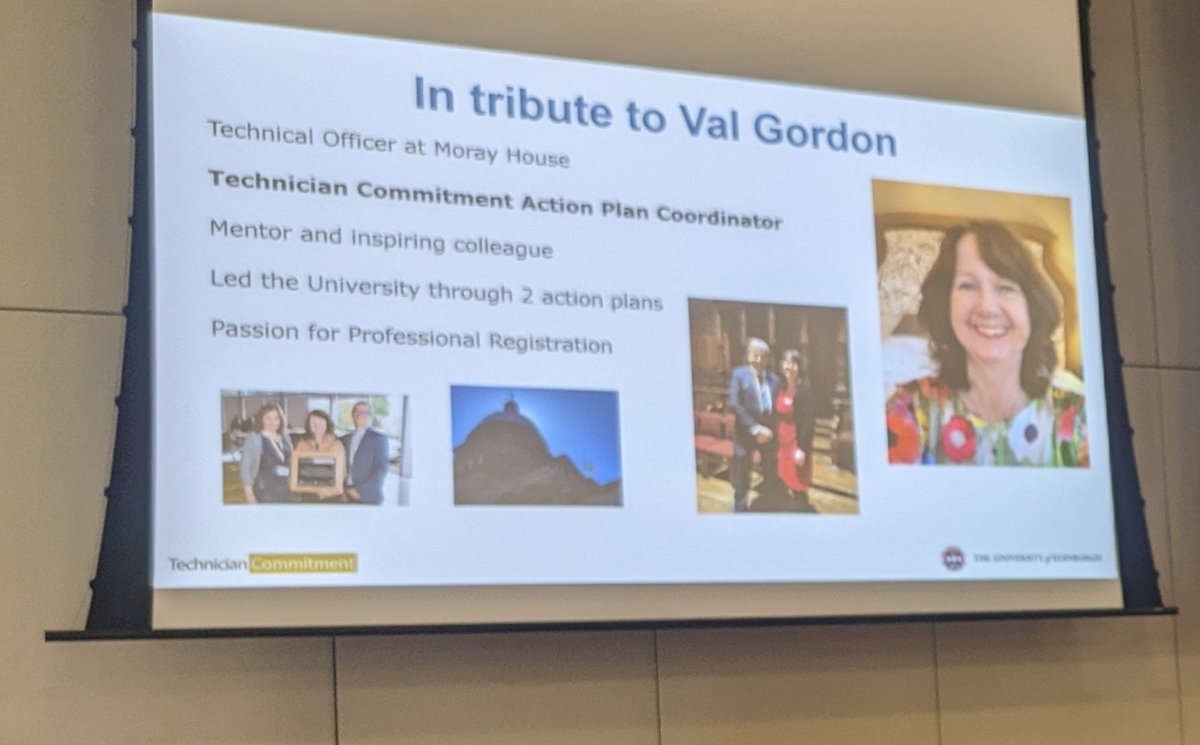 UoETechnicians's tweet photo. Taking a few minutes during the busy schedule of #ScotTechConf to reflect and remember our amazing colleague @ValGordon7 https://t.co/yOdya941mG