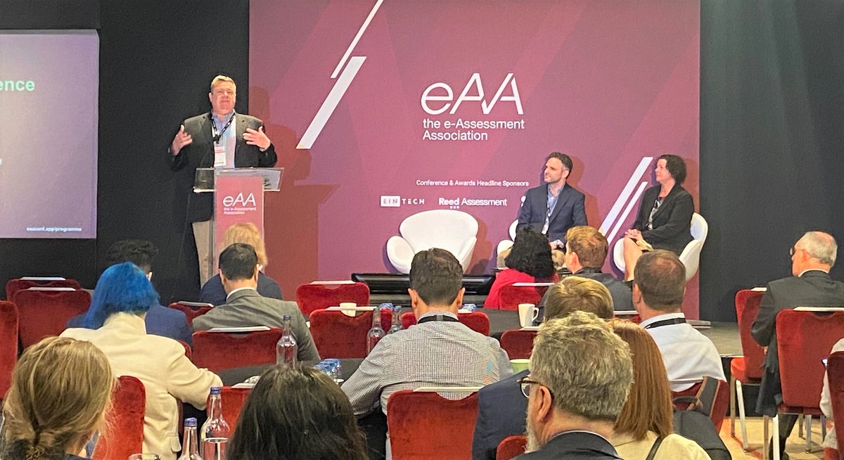 Our colleagues James Carter and Toni Stoddart spoke today on exam security - what has and will change, and what have we learned.

We believe that confidence in the assessment process can only be provided through the highest standards of compliance and security.

#eAAconf23