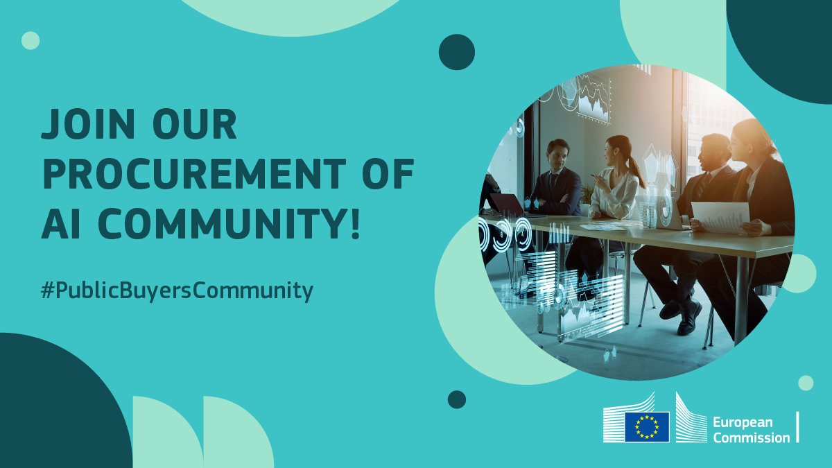 🤖 Ready to embrace the future of AI-powered   public procurement?

Meet the #PublicBuyersCommunity Platform's   dedicated AI Procurement Community! Access trustworthy, fair & secure #AI solutions for a smarter tomorrow in the EU.

Join the game-changers👉europa.eu/!CBrPGc