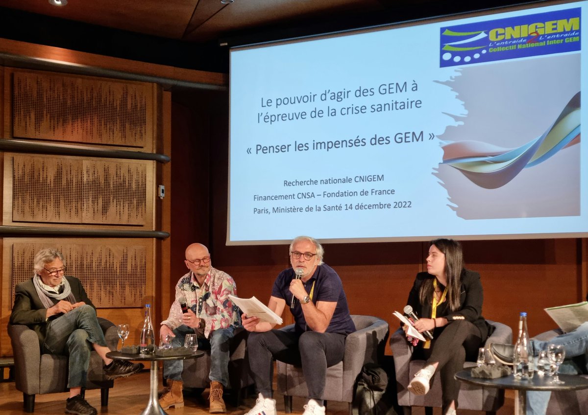 Journée nationale SMF, repenser les institutions à l'heure du rétablissement. C'est parti pour la restitution de l'étude nationale post-covid  dans les GEM, le travail pour demain est colossal... #travail #covid #pssm #GEM #coaching #etudiants #santémentale