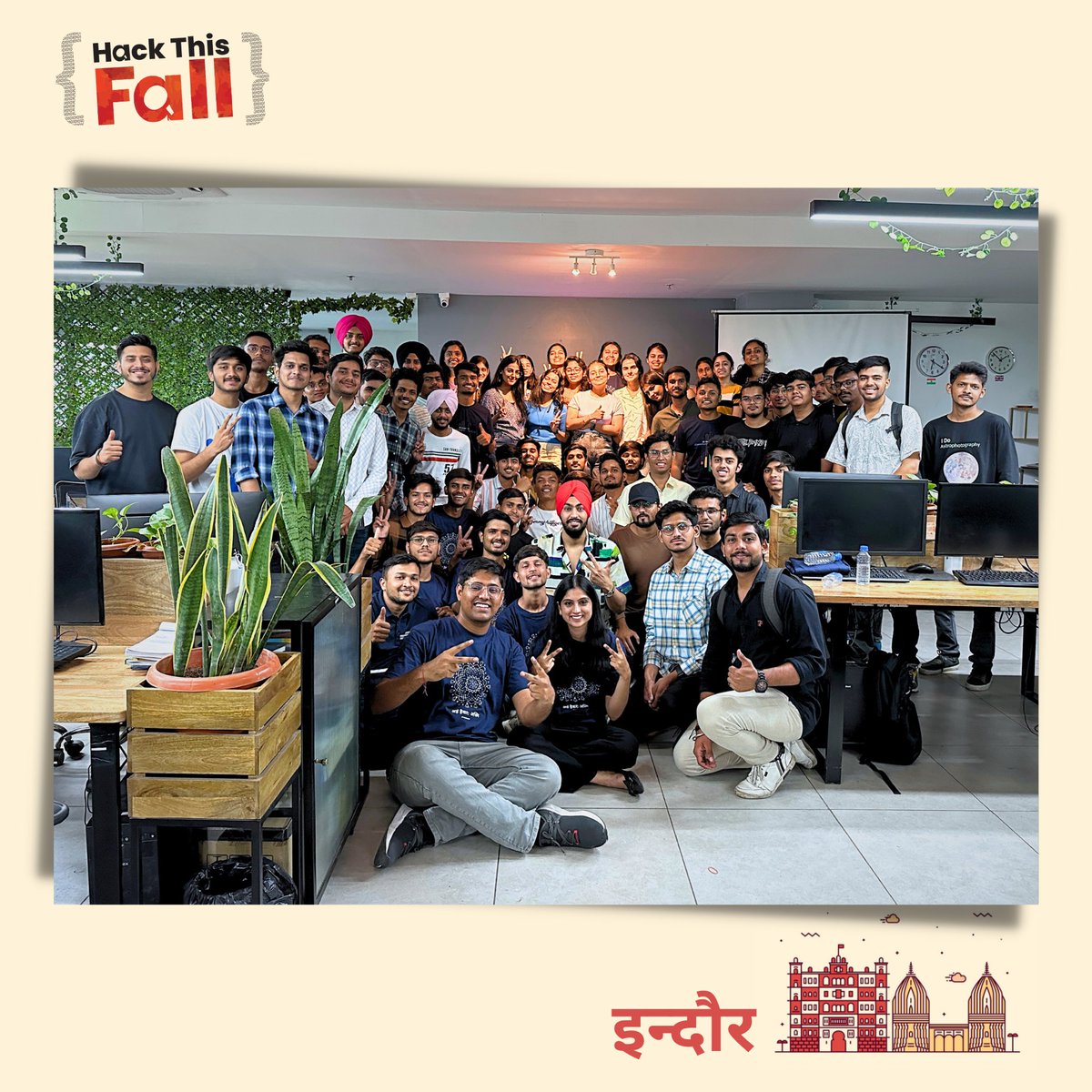 hackthisfall's tweet image. Thanks to all these wonderful people for joining us and making #HTFIndore city meetup a memorable event! 🤩🧡

Comment below with an emoji if you spot yourself! ✨

#HackThisFall #HTFMeetups