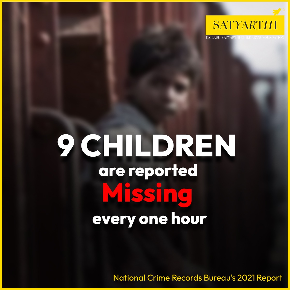 Every child should be #safe and among their people. But that is not the case. According to @NCRBHQ data, 9 children are reported missing every one hour. Even as you browse social media right now, some child somewhere is being taken away from their family. 

#traffickingprevention