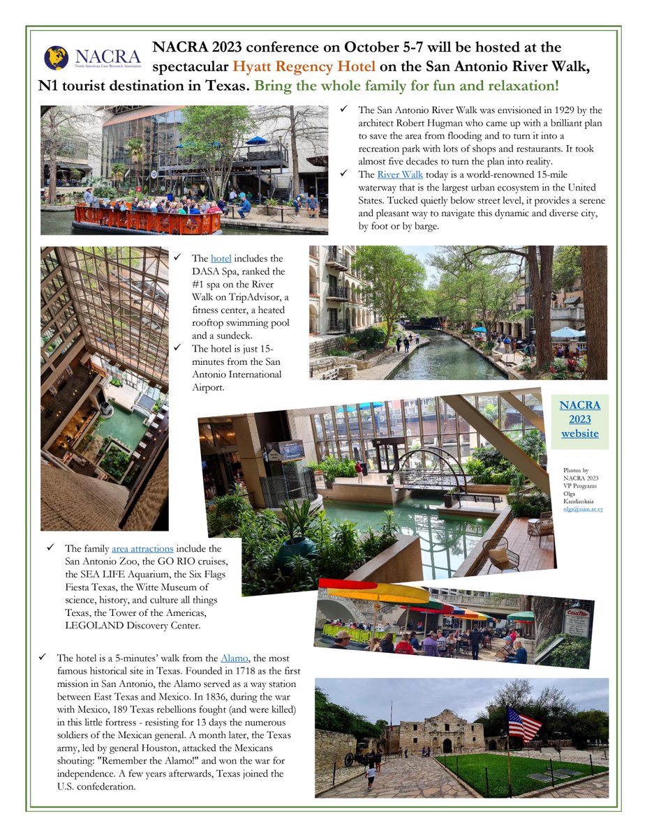 Less than a week to submit your cases for the #NACRA2023 conference! nacra.net/conference/

Come for the case feedback and presentations from experienced case researchers! 

Bring the whole family for fun-filled attractions! 

More:⬇️
#casepedagogy #caseresearch #casewriting