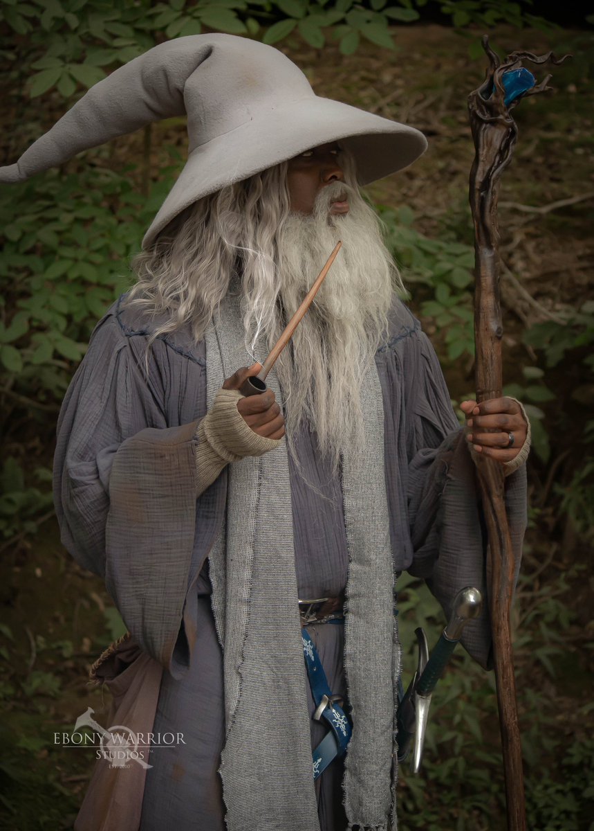 Months of work and may finally present to you, Gandalf the Grey. Representation Matters. Photos by Stone Ray-Peacock @WetaWorkshop #LordOfTheRings #cosplay #sfxmakeup