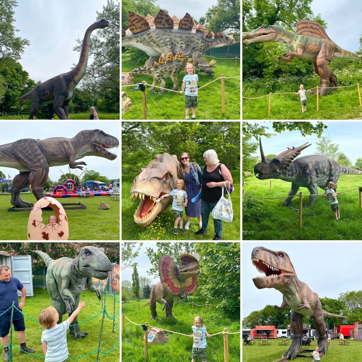 Last chance to see the #dinosaurs in Central Park. Teddy absolutely loved it on both visits. We’re so lucky that they picked #Plymouth as one of their three locations for 2023. 🦖💚🎉 #dinosaursinthepark #britainsoceancity #familydayout #june