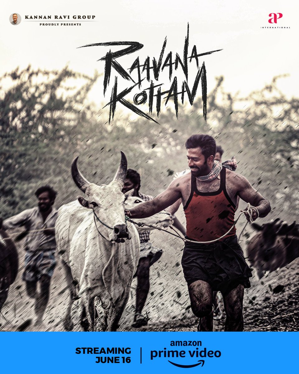 Tamil film #RaavanaKottam (2023) premieres June 16th on @PrimeVideoIN .@VikramSugumara3 @imKBRshanthnu @justin_tunes @Vetri_DOP @actorsanjaysara @narmadhaveni @anandhiactress @Karthikravivarm @APIfilms