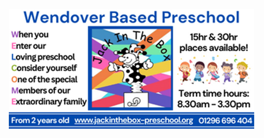 Local pre school Jack In The Box based in Wendover. They offer new & exciting activities for children to discover. Admissions are taken throughout the year.
#preschool #preschoolactivities #childrenactivities #local #wendover #aylesbury #cornermediagroup