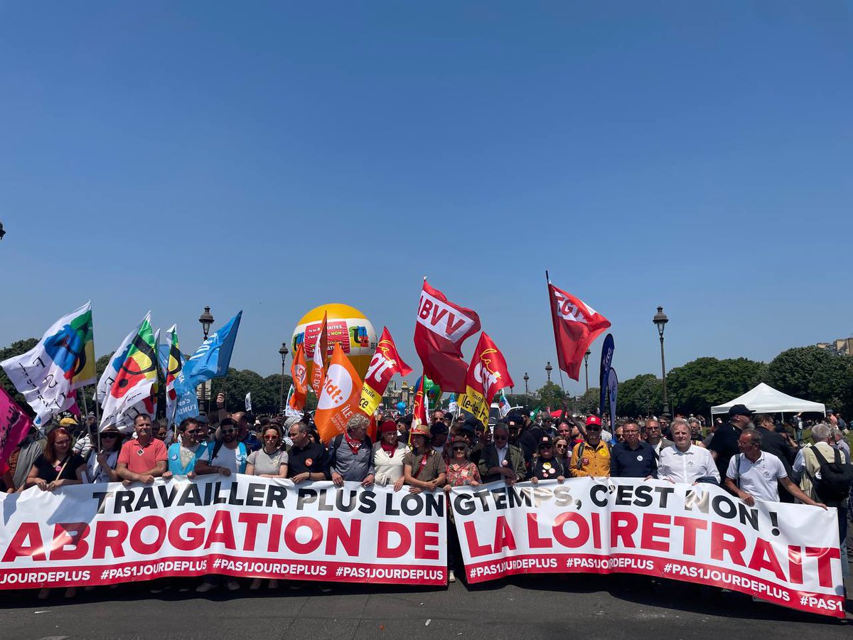 lacgtcommunique's tweet image. Départ de la manifestation parisienne !