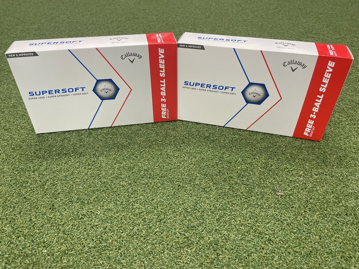 🔥🔥New in this week and back by popular demand is the amazing @CallawayGolfEU Supersoft 15 Ball Pack. A bargain 15 balls for the price of 12! £25.99 or 2 Dozen for £50

#callaway #shift #golfballs #supersoft #callawaygolf #wiltshour #AppleVisionPro #ballsales #callawayballs