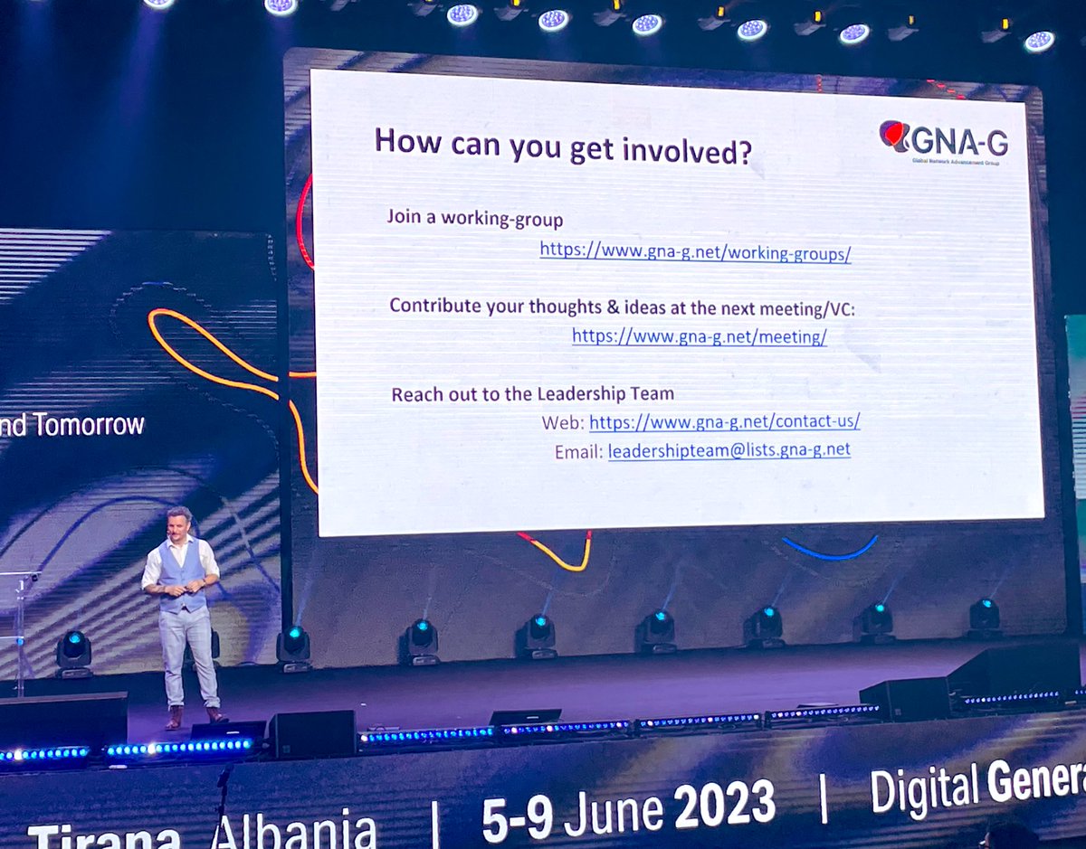 veronikadiluna's tweet photo. David Wilde from @AARNet gives a second presentation on @gna_group on Day 1 of @TNC_GEANT. This is how you can get involved 🙌🌍🌎🌏 https://t.co/sTinV6qk6I