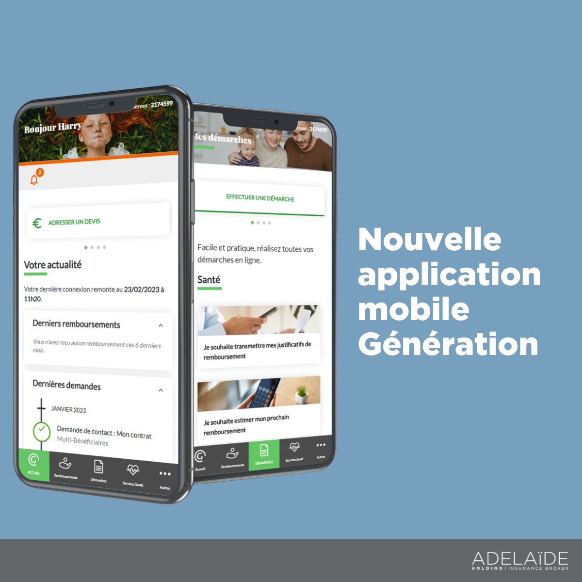 #Génération dévoile une nouvelle application mobile ! Depuis le lancement, plus de 800 000 mises à jour et près de 8 000 nouvelles installations de l'application ont été faites.
Découvrez la nouvelle version : generation.fr/adherent/notre… #application #mobile