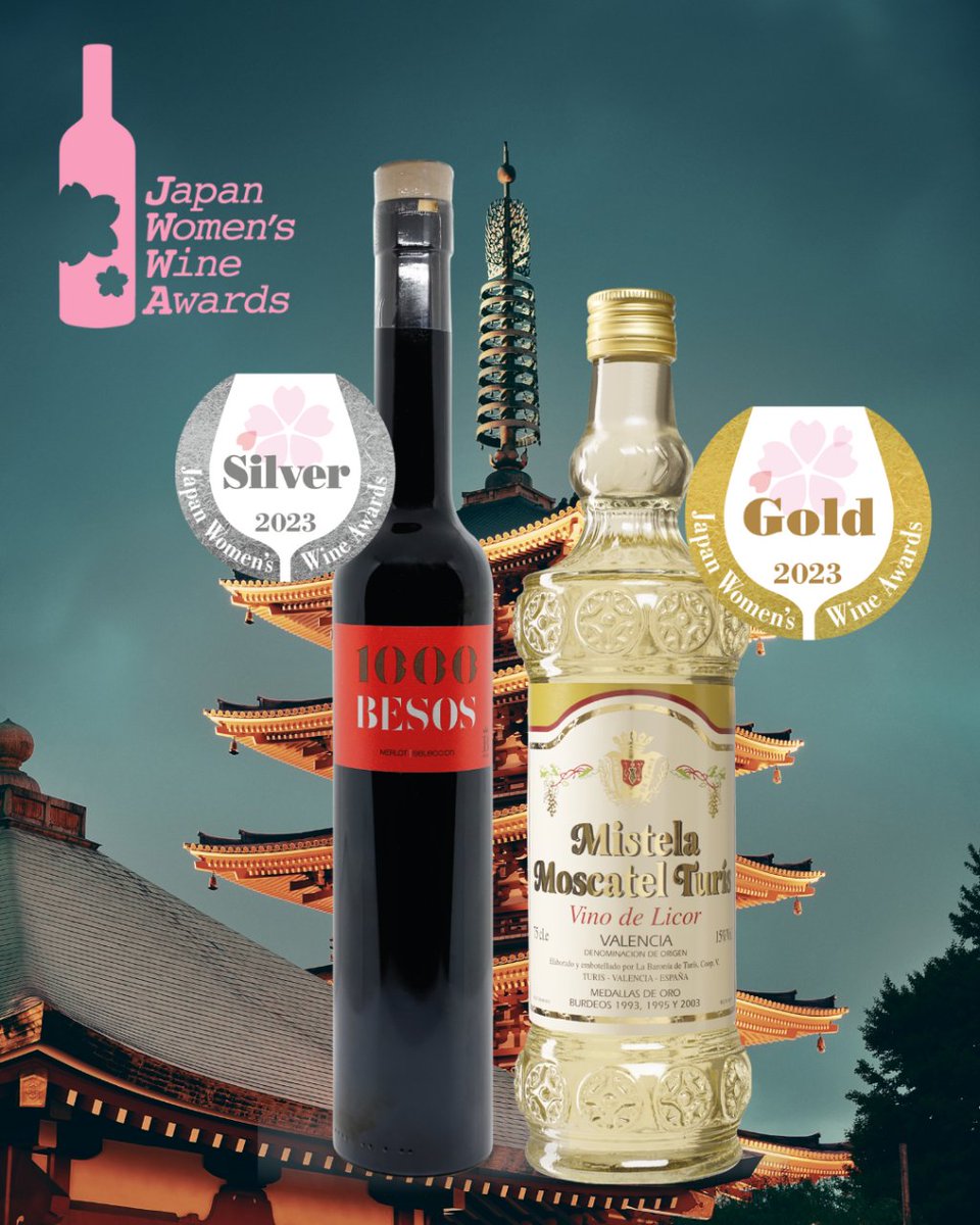 MUY FELIZ CON LOS SAKURA JAPAN WOMEN´S WINE AWARDS.
Hemos obtenido dos medallas en el concurso internacional de vinos Sakura Awards.
Medalla de oro para la mistela Moscatel Turís y medalla de plata para la mistela premium 1000 Besos Merlot.
¡Estamos muy felices!