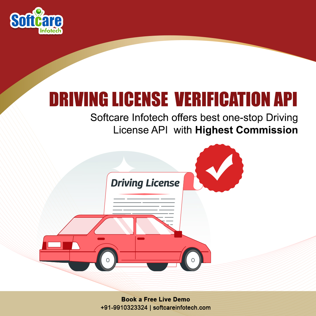 softcareinfotec's tweet image. Start B2B business as Admin with Softcare Infotech Driving License API &amp;amp; Earn Highest Commission at an affordable Price.
For a Free Demo Call -+91-9910323324
Book demo Now:-buff.ly/3i0LXMC
#verificationapi #drivinglicense #DrivingLicenseVerification #drivinglicenseapi