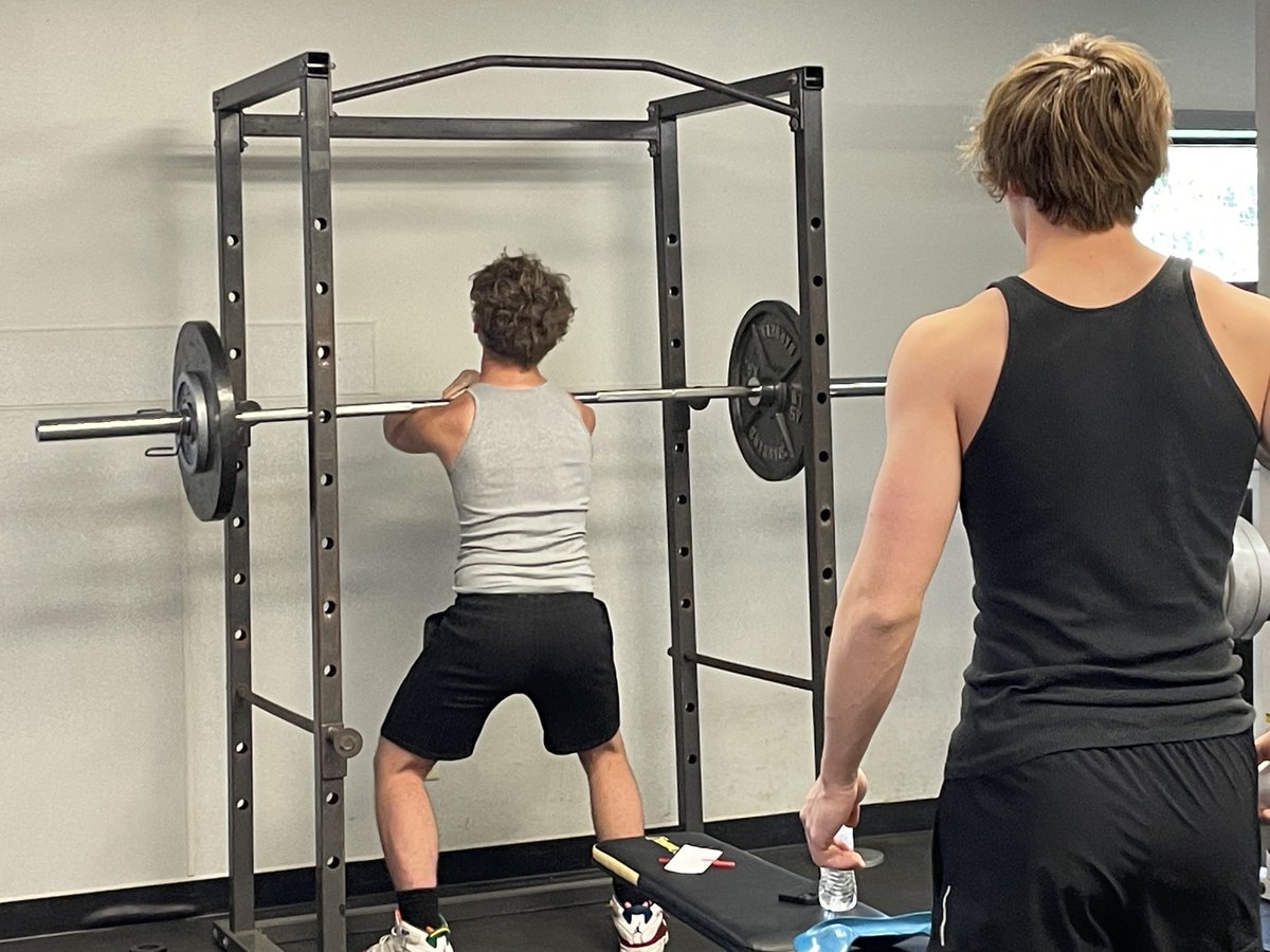 1st day in the weight room! 7 weeks to get better! The chase has begun! Great leadership yesterday! ⁦<a href="/evan_hageman/">EvanHageman</a>⁩ ⁦<a href="/tylernorton76/">tyler norton</a>⁩ ⁦<a href="/ChewHayden/">Hayden Chew</a>⁩
