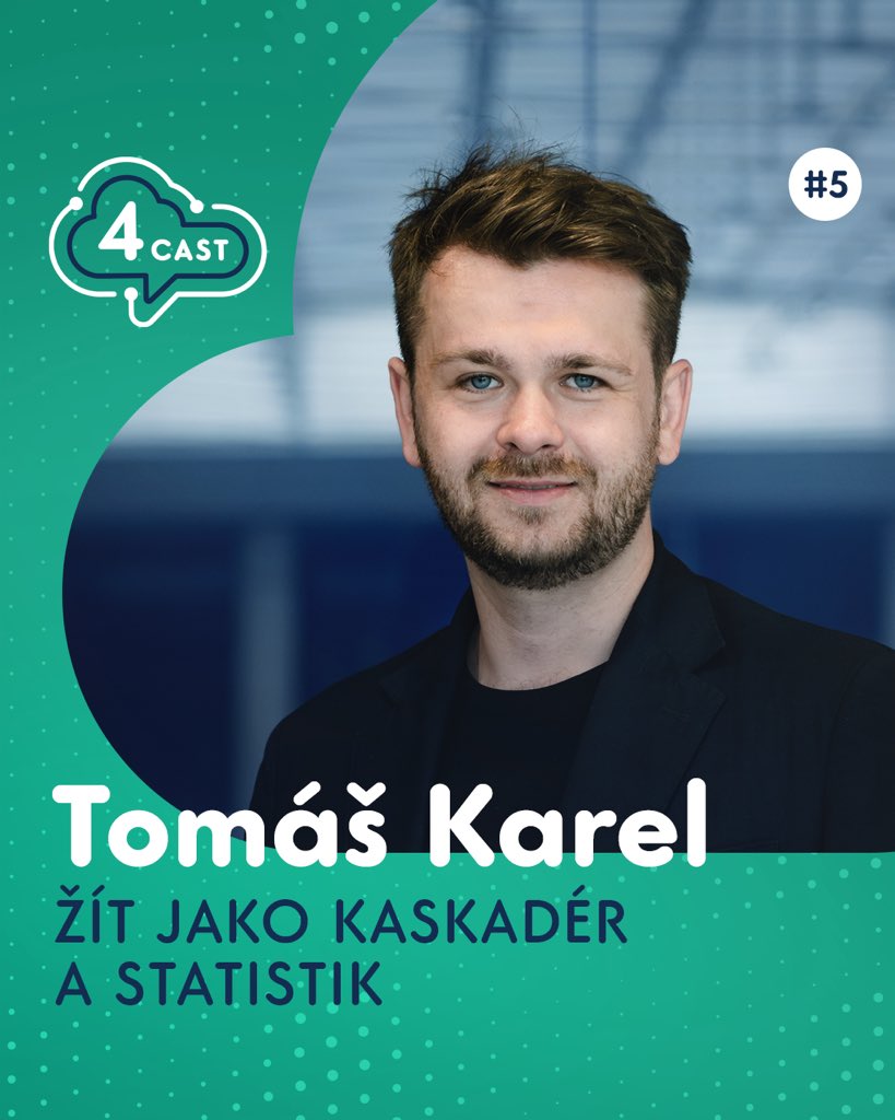 Od statistiky k filmu a kaskadérství s Tomášem Karlem v novém dílu #4CAST 🎙 Jak se dá využít statistika v každodenním životě, ale třeba i při chytání zlodějů? Poslouchejte nabitou epizodu na YouTube a na všech podcastových platformách 🎧 Dejte vědět, jak se vám nový díl líbil 👀
