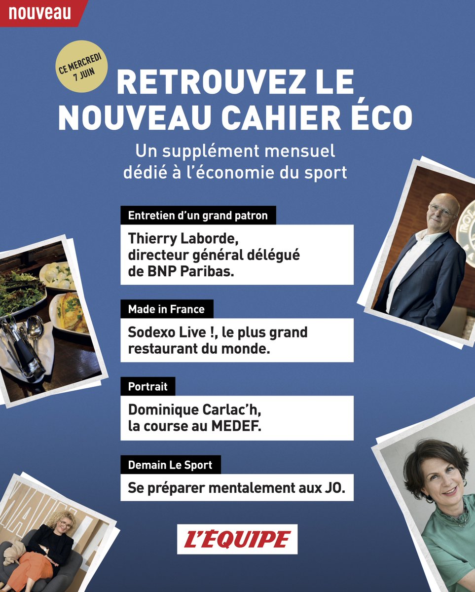 lequipe_pro's tweet image. 🚨 Nouveau cahier éco L&apos;Équipe, le supplément mensuel dédié à l&apos;économie du sport.

📅 À retrouver demain dans votre quotidien et sur la plateforme @lequipe (site et application) :  
lequipe.fr/abonnement/kio…

Le sommaire 👇