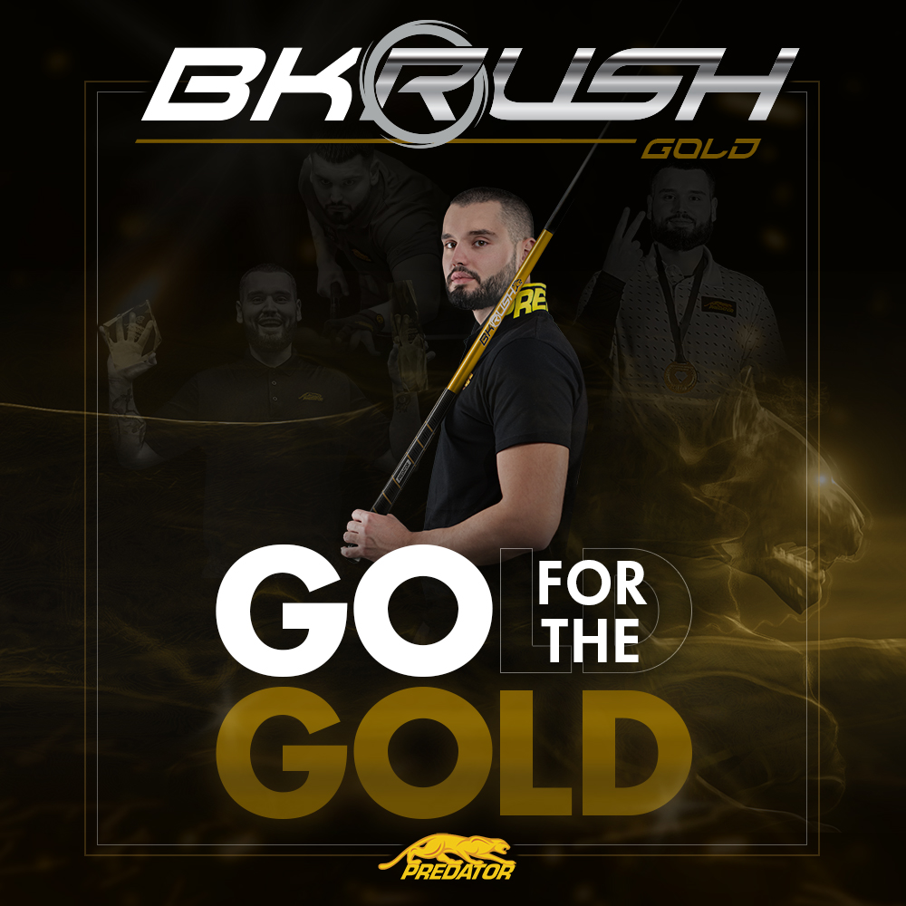 PredatorCues's tweet image. Strike #gold with the new limited edition BK-Rush Gold high-performance break cue - our most powerful break cue to date, and the #1 break cue on the Pro Tour. 🌟
Go for the Gold: ppredatorcues.me/3oRknFe
#Billiards #PoolCue #EklentKaçi #BilliardsChamp #BKRush #PredatorCues