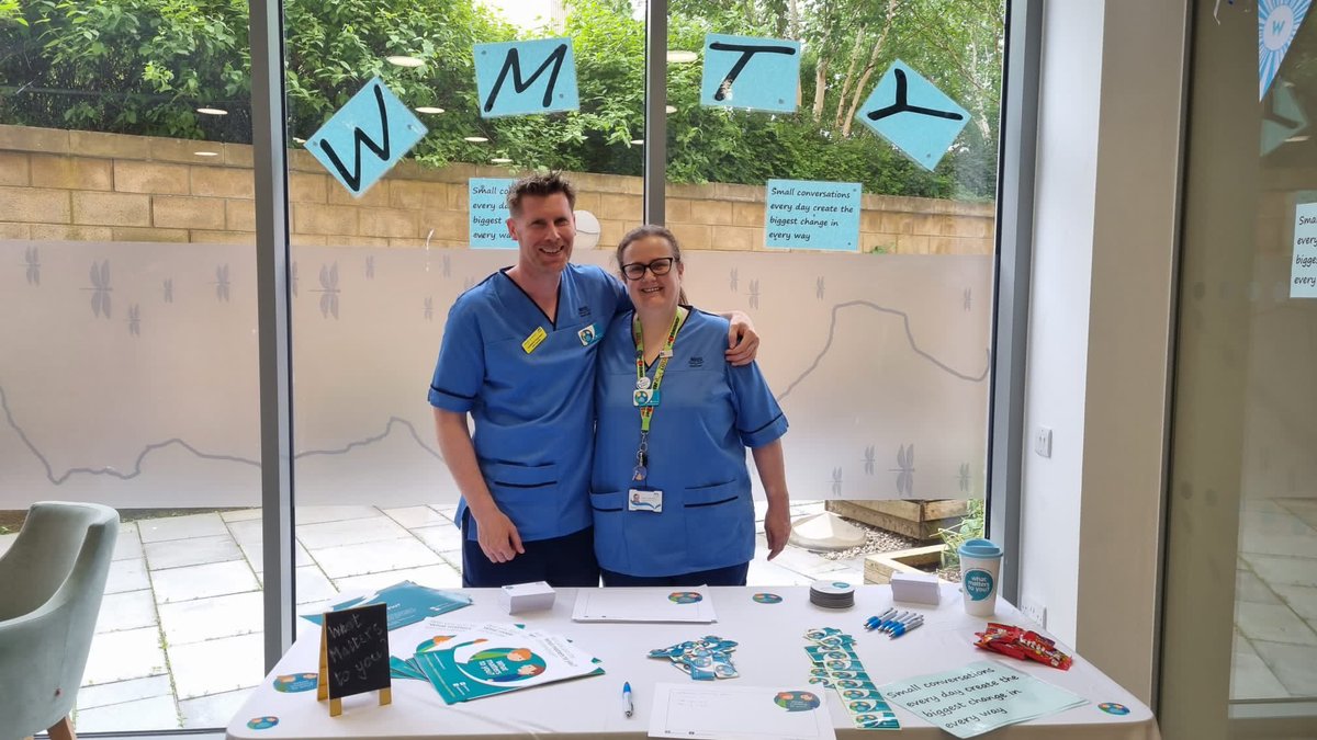 Darren and Tracey at the Beatson Cancer Centre are having lots of engaging conversations with patients and colleagues. Nursing care has been highly praised by all <a href="/NHSGGC/">NHS Greater Glasgow and Clyde</a> <a href="/WMTYScot/">WMTY</a> #WMTY23 #WMTYWorld