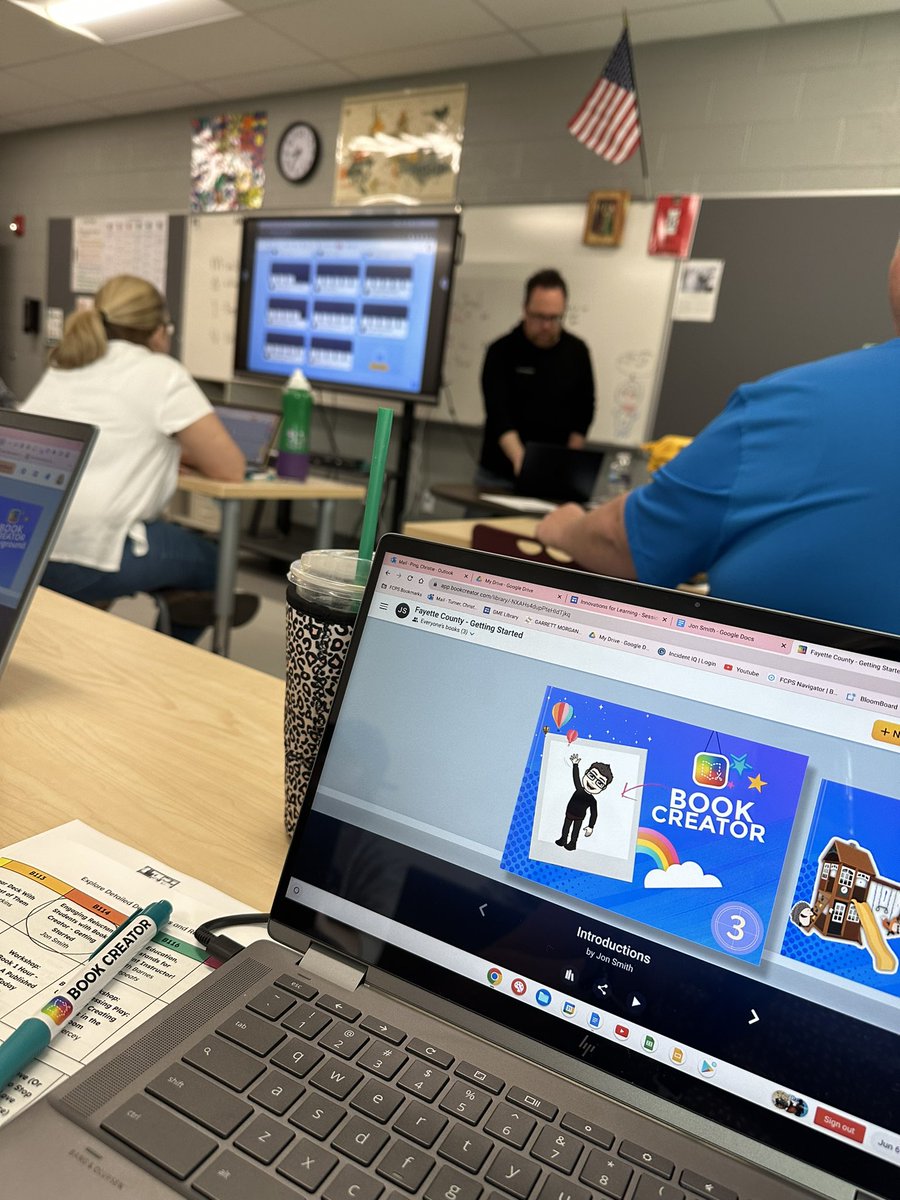 Learning about engaging students with Book Creator at #IFLLEX ! #bookcreator @theipodteacher