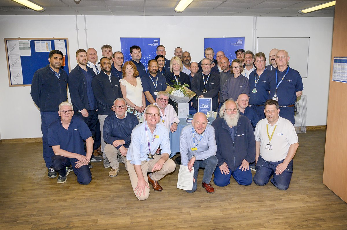 Congratulations to the capital, estates and facilities management team, winners of our March You Made a Difference (YMAD) team award! 

Read more: orlo.uk/FrDcv

Nominations for the YMAD awards can be made here: orlo.uk/mNw0L

#Kind #TeamCUH