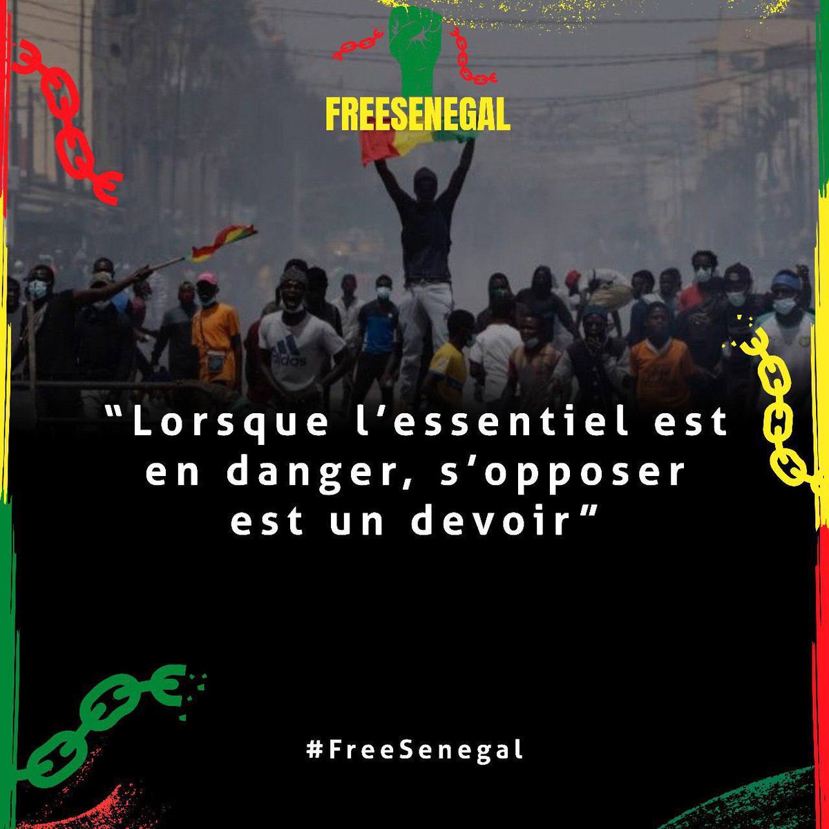 ecris_le_tien's tweet image. Thread : ce qui se passe au Sénégal 

Il est bientôt 13 h au Sénégal. Des millions de personnes n'auront plus droit à internet dans le pays. 
Depuis 3 jours, l'Internet est coupé. Ce qui signifie que des millions d'individus n'auront plus la possibilité d'exercer normalement leur…