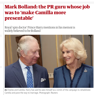 Public funds pay for #royalpropaganda & deception

MGN to #Harry: '[I]nformation.. you present as being gathered unlawfully was actually provided by Mr Bolland' to the press 'without your consent.. or even knowledge'. 

#HarryvsMGN #Spare #PrinceHarryvsMGN  #invisiblecontract