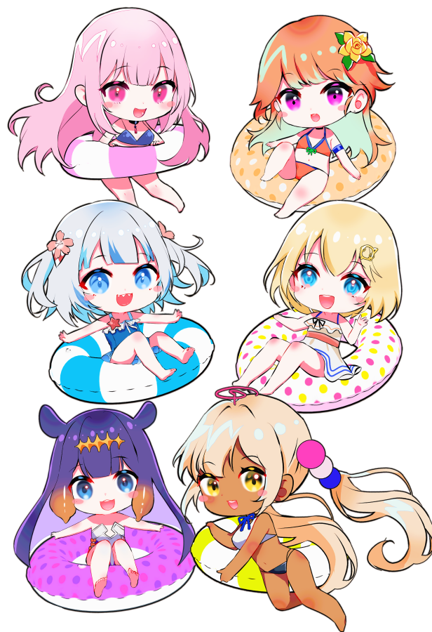 now_os_'s tweet image. 🌞🌊👙🏖 Chibi Swimsuit EN ! #callillust #KFPicasso #inART #gawrt #ameliaRT #IRySart #FineFaunart #kronillust #drawMEI #BaelzBrush #galaxillust