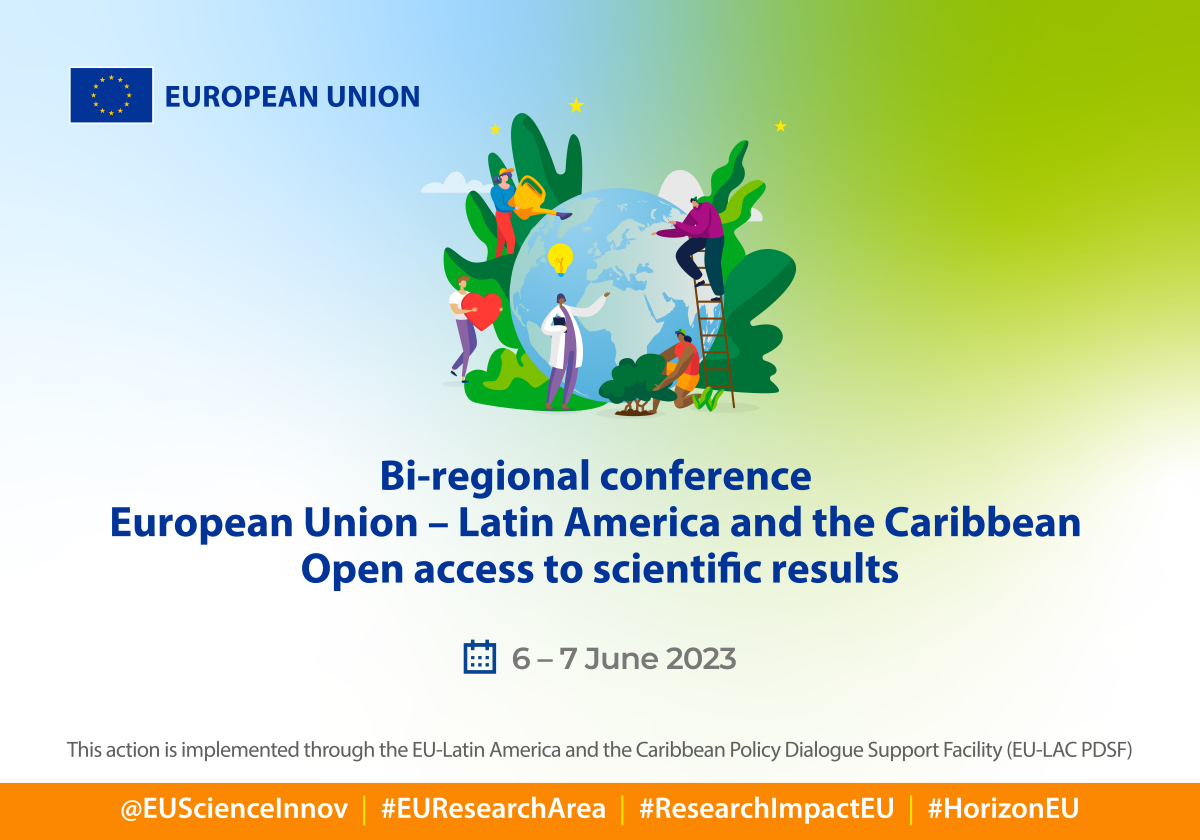 EUScience&Innovation🇪🇺 (@euscienceinnov) on Twitter photo Today EU + LAC launch a 2-day online conference on Open Access. Policy makers and specialists will join together to look into ways we can make our research more open.
#HorizonEU #OpenAccess #OpenScience #EUGlobalApproach Today EU + LAC launch a 2-day online conference on Open Access. Policy makers and specialists will join together to look into ways we can make our research more open.
#HorizonEU #OpenAccess #OpenScience #EUGlobalApproach