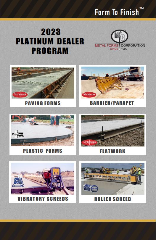 MetalFormsCorp's tweet image. Are you a concrete construction dealer? #steelforms #concretefinishingequipment #polyforms #sidewalk #curb #curbandgutterBecome a Dealer
@MetalFormsCorp
metalforms.com/ConcreteDealer……Dealer Brochure metalforms.com/Content/files/…