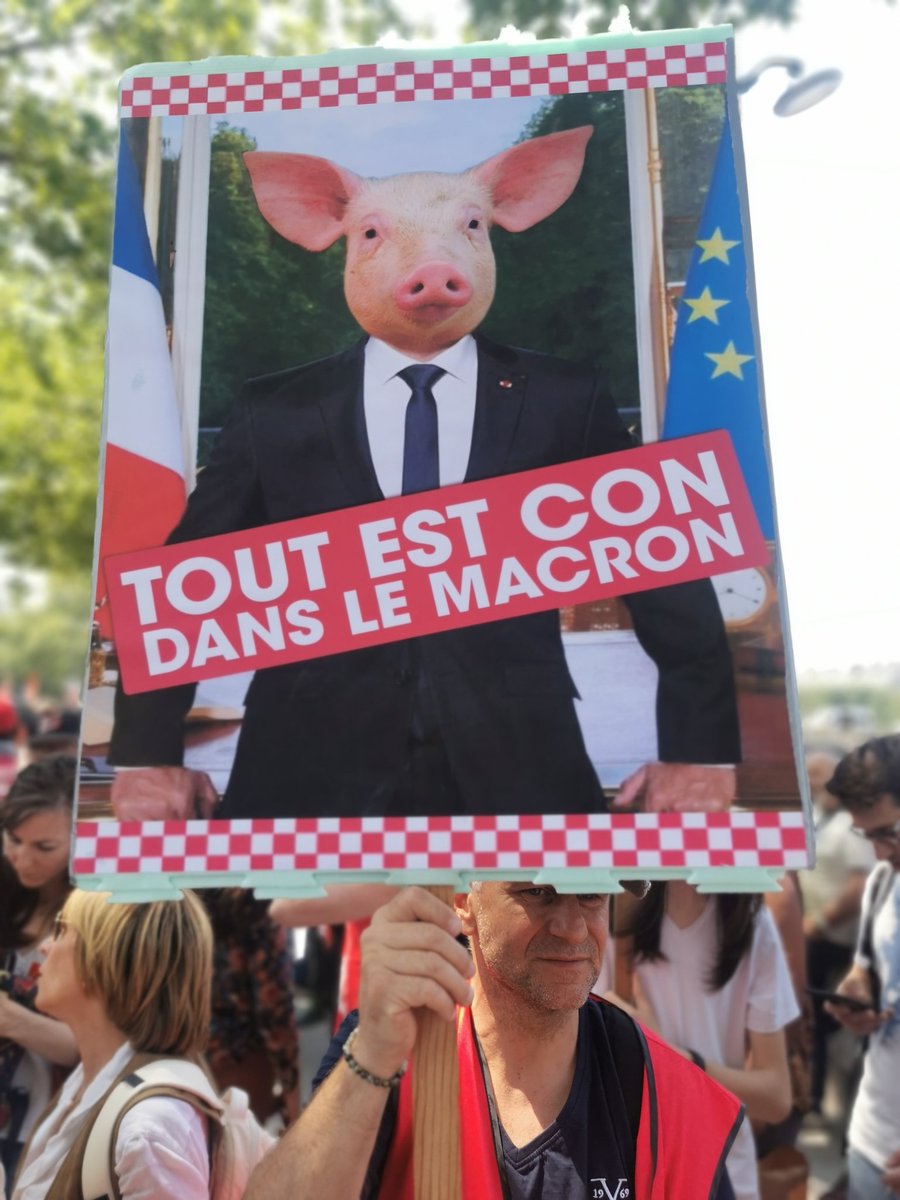 Tout est con dans le macron !
#Paris
#6juin #JusquauRetrait #Retraites #manifestation