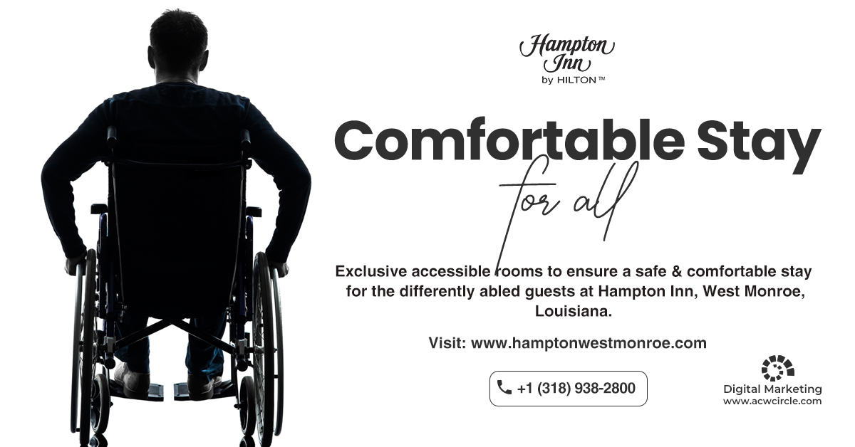 Hampton Inn West Monroe, LA on Twitter "Exclusive accessible rooms to