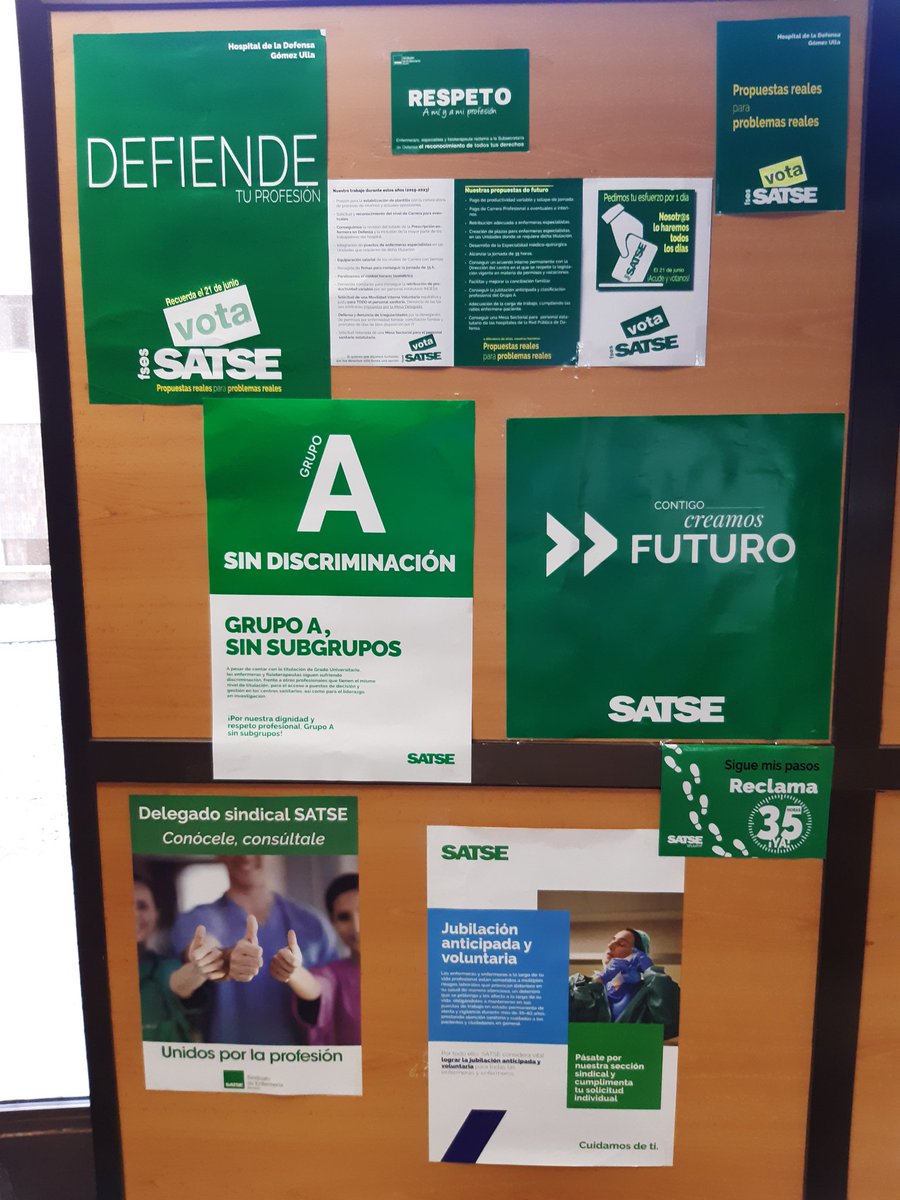 SATSEGomezUlla's tweet image. Nosotros si seguimos luchando por ser A1.
Seguimos luchando por conseguir la jubilación anticipada.
Seguimos pidiendo se cumplan los ratios enfermeras paciente
Seguimos pidiendo 35 horas en Gómez Ulla
Nos queda mucho por conseguir 
21 de Junio vota SATSE
