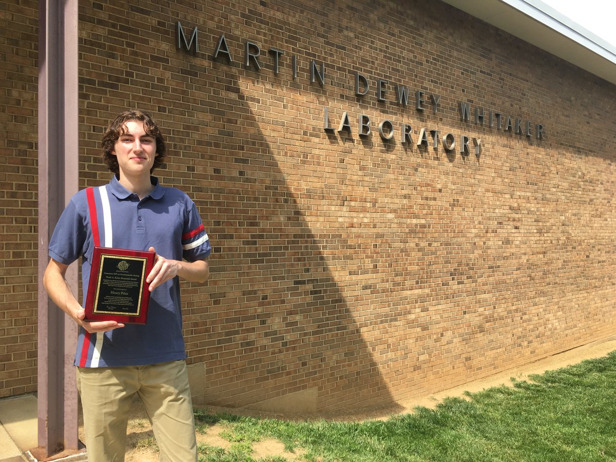 Henry Price, materials science graduate student at Lehigh University@LehighU , has received the Noah A. Kahn Award from ASTM International Committee E07 on Nondestructive Testing. Congratulations, Henry! #ASTMproud