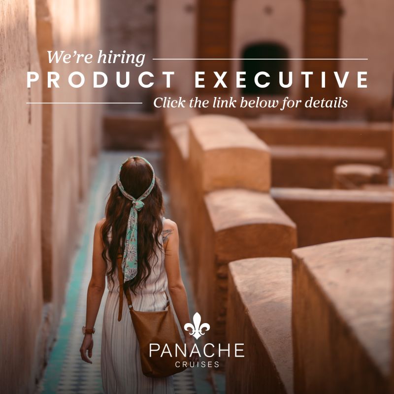 Are you an experienced Product Executive in travel? Fancy a change of direction?

We are looking to expand our fast growing team at Panache Cruises and would love to hear from you.

Click on this link for more details.
lnkd.in/eb9gPt9V