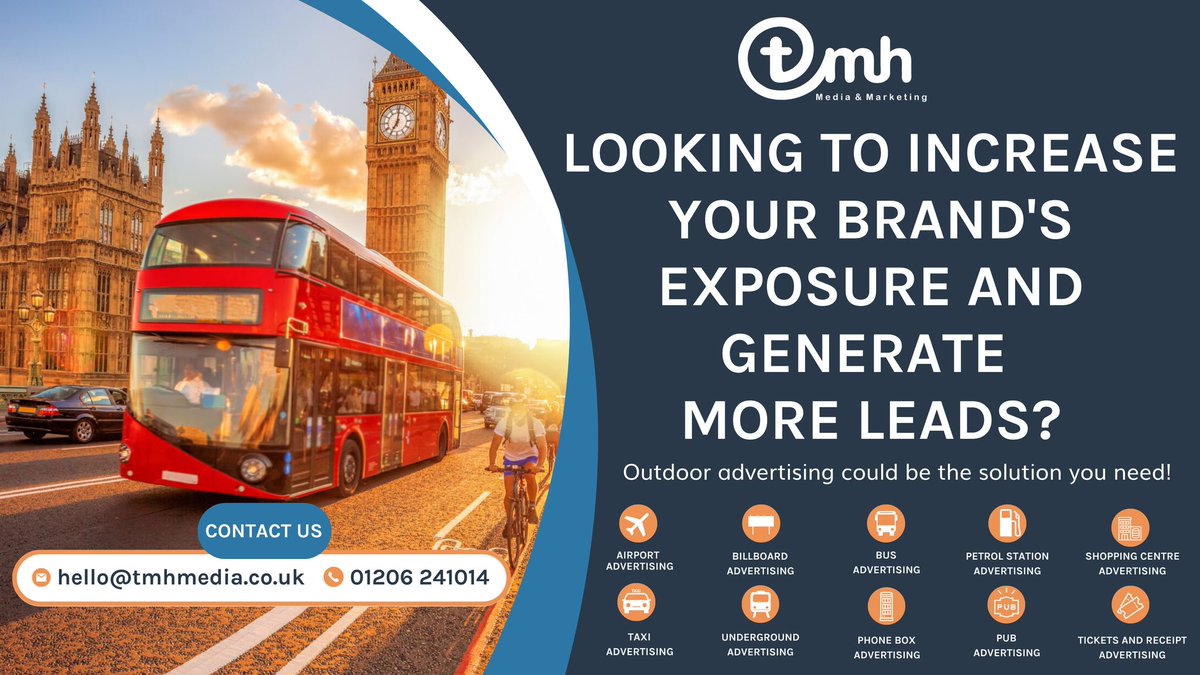 TMH_Media's tweet photo. Looking to increase your brand's exposure and generate more leads? Outdoor advertising could be the solution you need! 👉 https://t.co/18HIN7gzA8 #oohadvertising #advertising #tmhoutdoor https://t.co/JsEemcdDQT