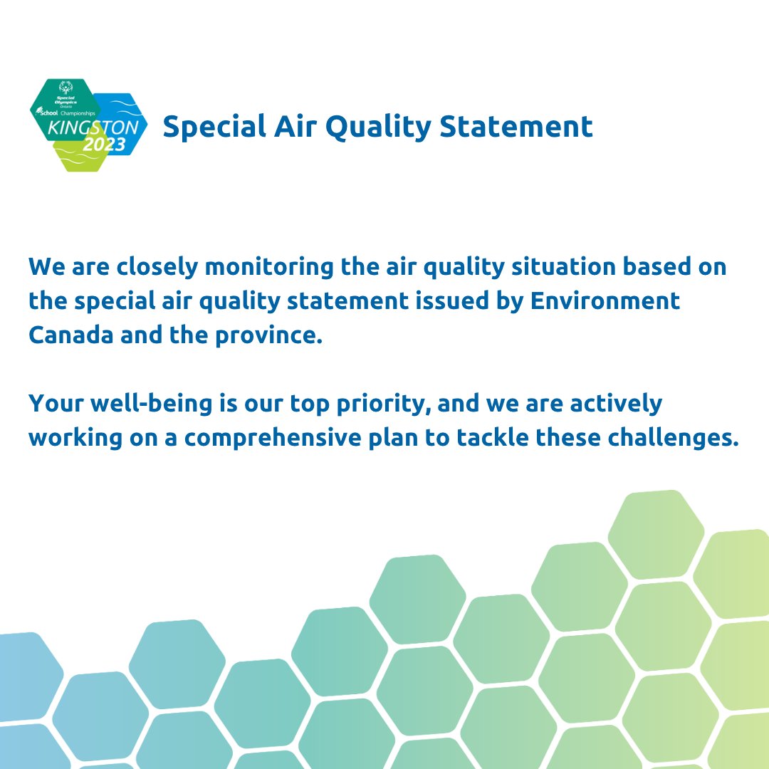 We are actively monitoring the air quality and will make a decision on if it will impact outdoor sport schedules. Stay tuned for further information