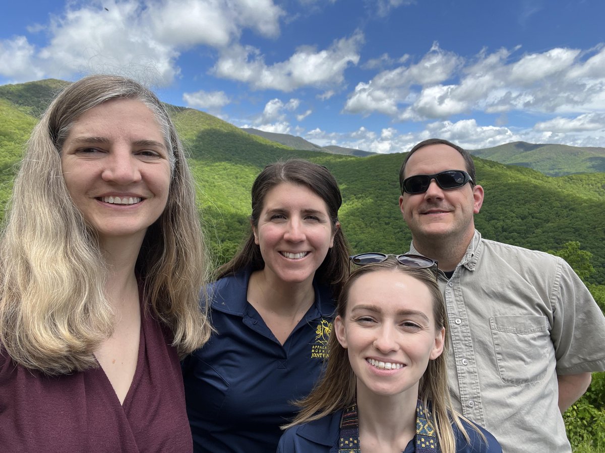 AppMountainsJV's tweet photo. AMJV staff, board members, and guests (34 folks; some attending virtually) met in Asheville in May for the Spring AMJV Board Meeting!

After the meeting, a small group hiked to Mt. Mitchell to check out a spruce restoration planting and take in the amazing views! https://t.co/xBDYQak1LJ