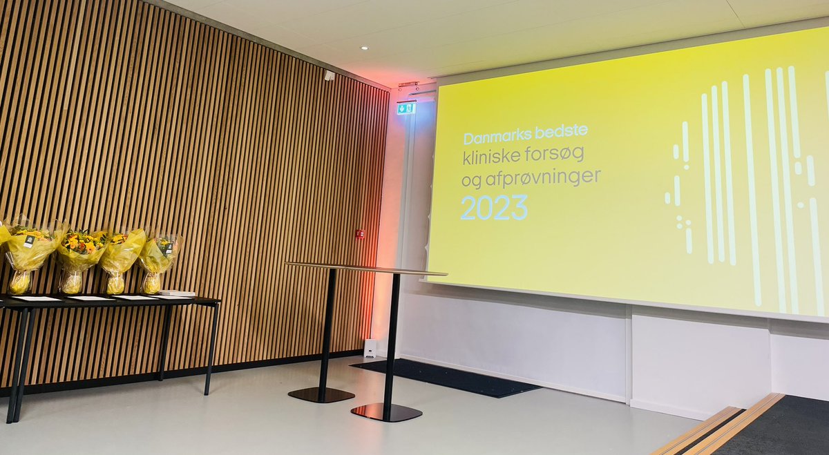 Glæder mig til at uddele priser lige om lidt til Danmarks Bedste Kliniske Forsøg🧬#dklifescience