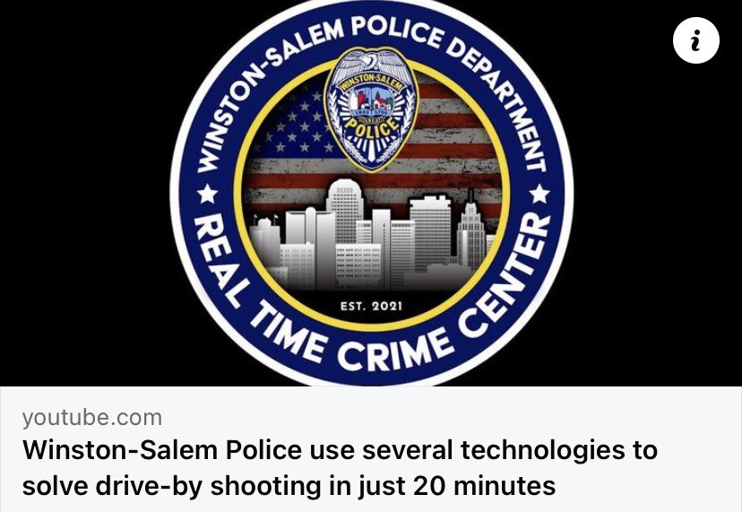 With crime-fighting technologies, police can now solve crimes in a matter of minutes. Without them, that could mean days, weeks or even years to crack a case. @CityofWS @cityofwspolice youtu.be/N_h3mXJT0Yg