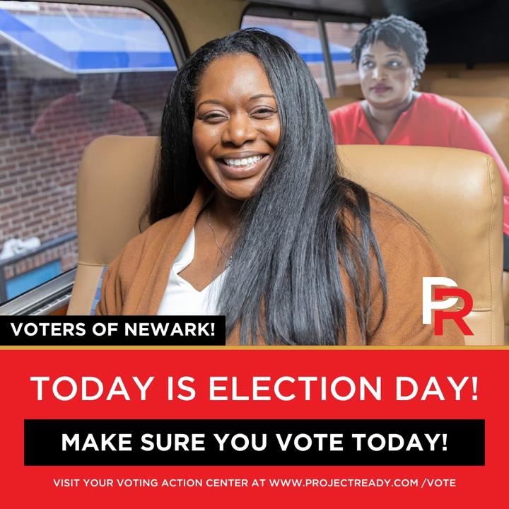 #VotersOfNewark: TODAY IS ELECTION DAY! You can make a difference. Visit your Voting Action Center at projectreadynj.org/vote to find tools and resources to make your voting experience easier. Join us!

#Newark #NJPrimaries #NJElections #NJState #CityOfNewark #StateofNJ #GOTV