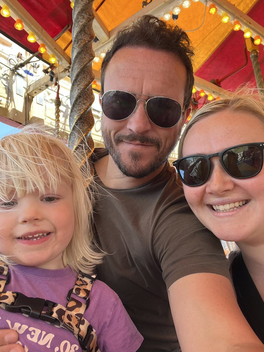 On the Carousel with these two Muppets today @Butlins @IAmMelTeaser #butlins #bognorregis