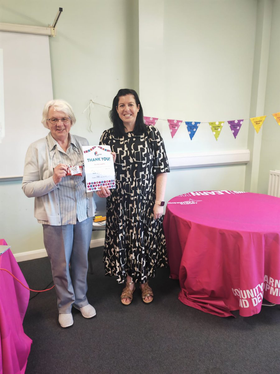 THANK YOU to some of our Wishaw volunteers. 
We got to celebrate with them in person on Friday and present some certificates.  Both our learners and staff thank you for the contribution that you make for us.
#volweekscot  #becauseofCLD #adultlearningmatters