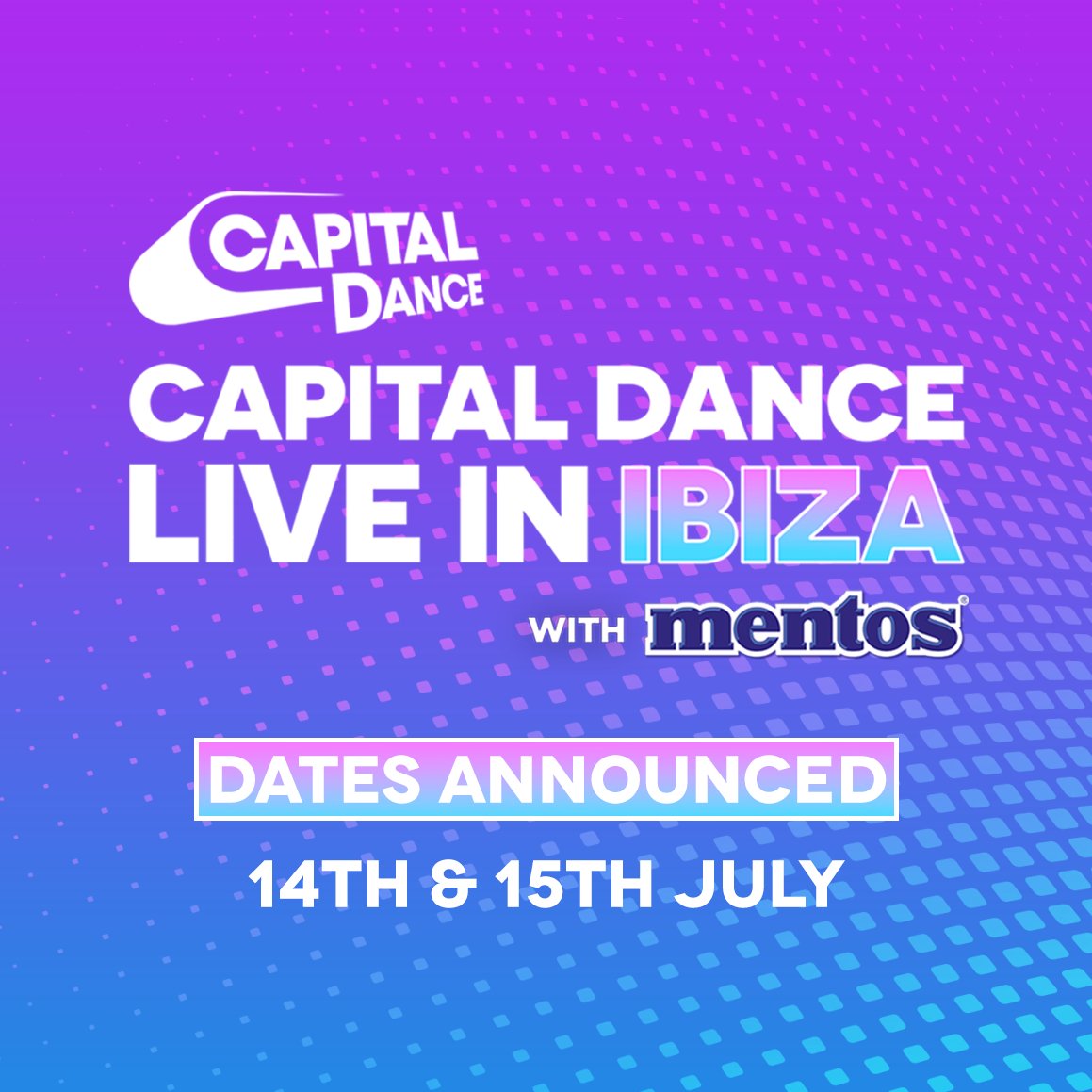 IBIZA WE’RE COMING FOR YA !! ☀️ Capital Dance are heading to the White Island for the very first time.

We’ll be joined by some very special guests for 2 banging nights of dance music!

Watch this space 🫡