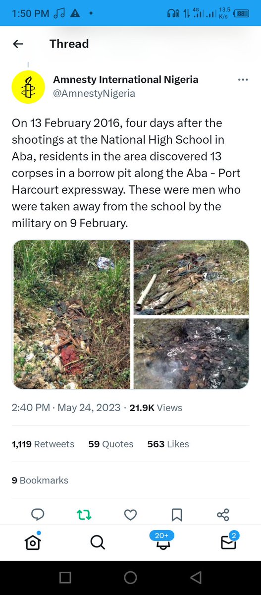 HBiafraland's tweet photo. @AmnestyNigeria @UNHumanRights @UNinBrussels @eu @un @eu_echo @EU_Commission
Now Amnesty have exposed extra judicial killings of #IpobMembers, Can you still believe Nigeria in all her blackmailing of Ipob through her security agencies?, #FreeNnamdiKanu Ipob is peaceful. https://t.co/F4pbabSiqd