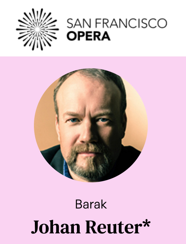 While the three female leads in Die Frau Ohne Schatten at @SFOpera are deservedly receiving rapturous praise, @Johan_Reuter was equally impressive in his house debut. If you love GREAT SINGING, do not miss this opera. #NinaStemme #CamillaNyland #LindaWatson.