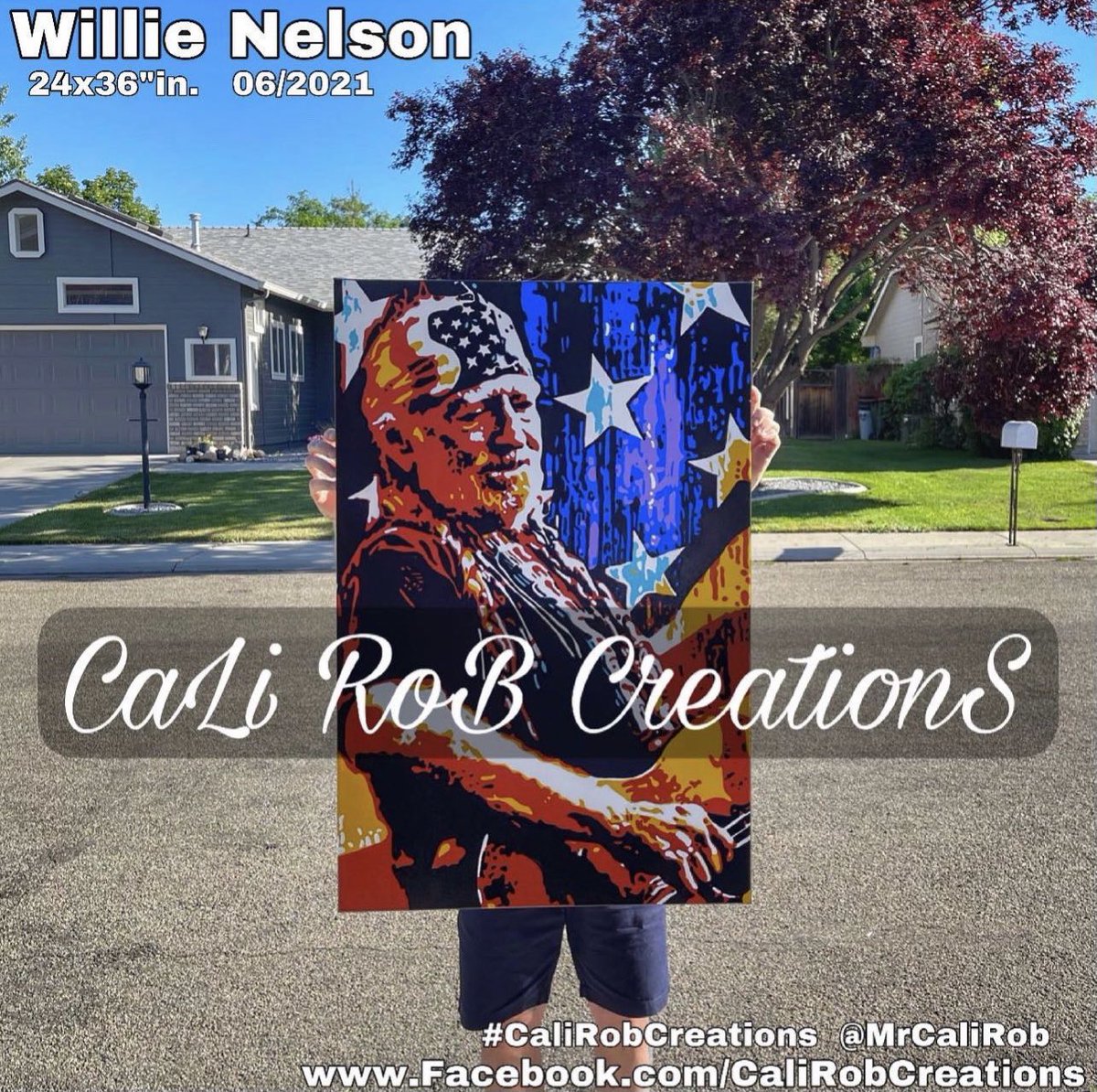 Two years ago today... 🎨✨
•
•
•
#CaliRobCreations #ArtistAtLarge #WillieNelson #FanArt #Art #Artwork #CanvasArt #AcrylicArt #Boise #BoiseArt #ArtOnTheRoad #Painting #Painter #ArtOfTheDay #ArtistToFollow #MrCaliRobHimself