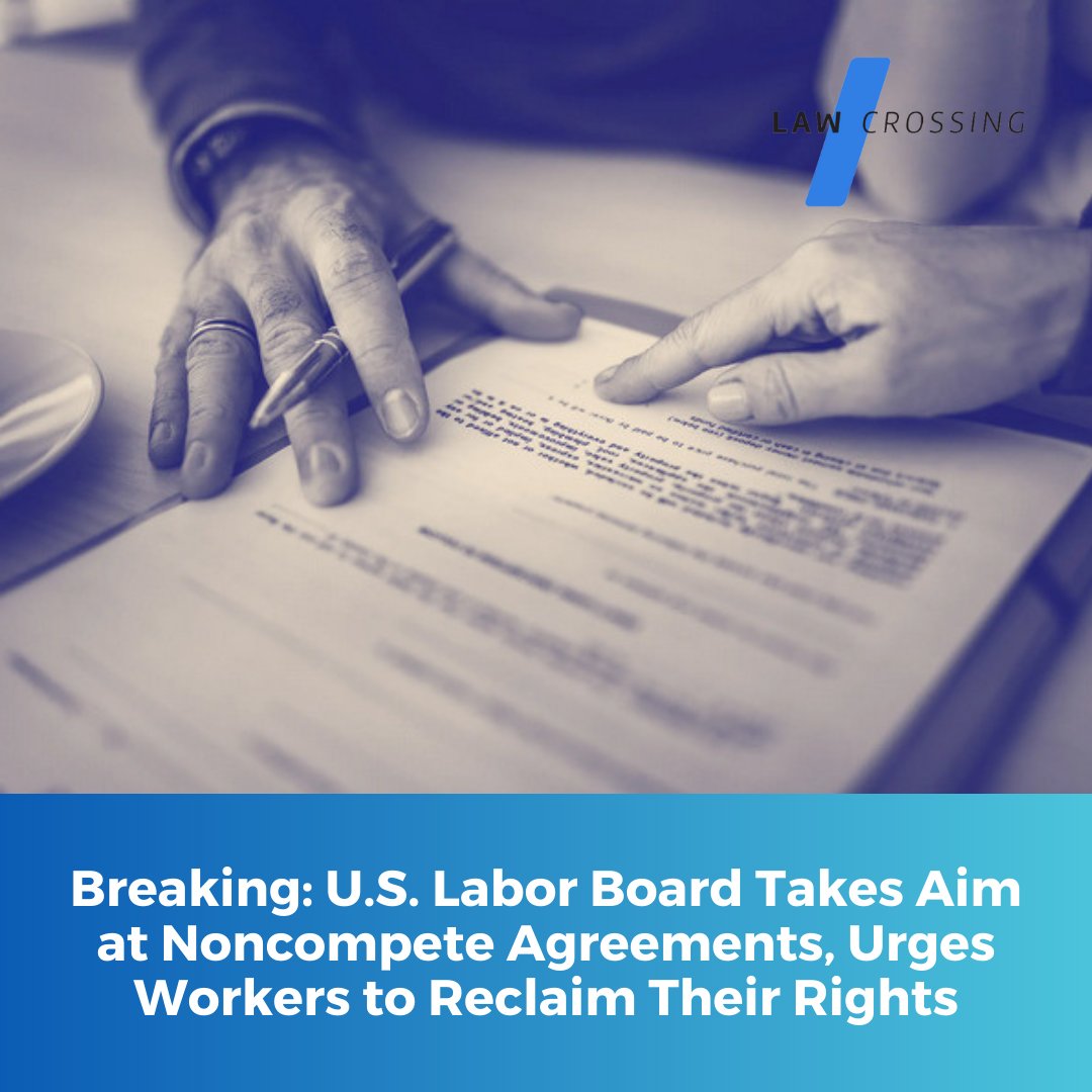 Law_Crossing's tweet image. Unlock your career potential! The U.S. Labor Board is shaking up noncompete agreements, and it&apos;s time for workers to reclaim their rights. Read more: lawcrossing.com/article/900054…

#EmployeeEmpowerment #LegalChanges