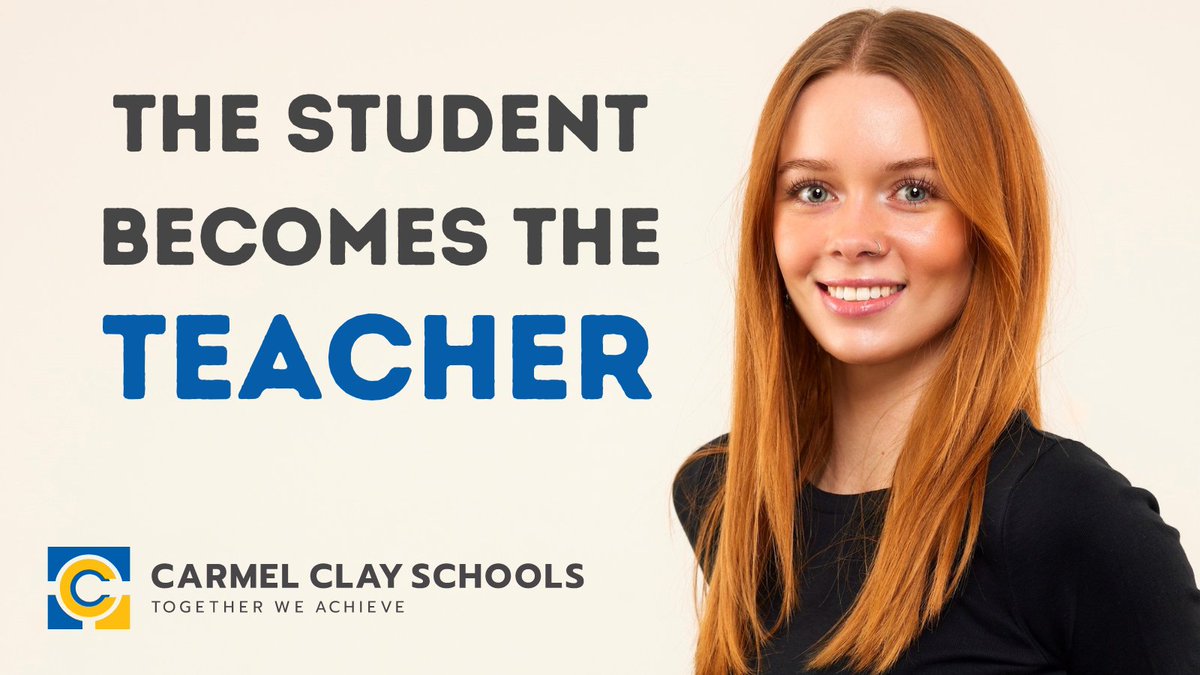 As a 5th grader at Orchard Park, Riley probably didn't realize she'd someday work for her principal, Mrs. Turner. However, after attending CCS and an education degree at Ball State University, we proudly welcome Riley back as a new teacher for next year! ow.ly/qUb650OAFqK