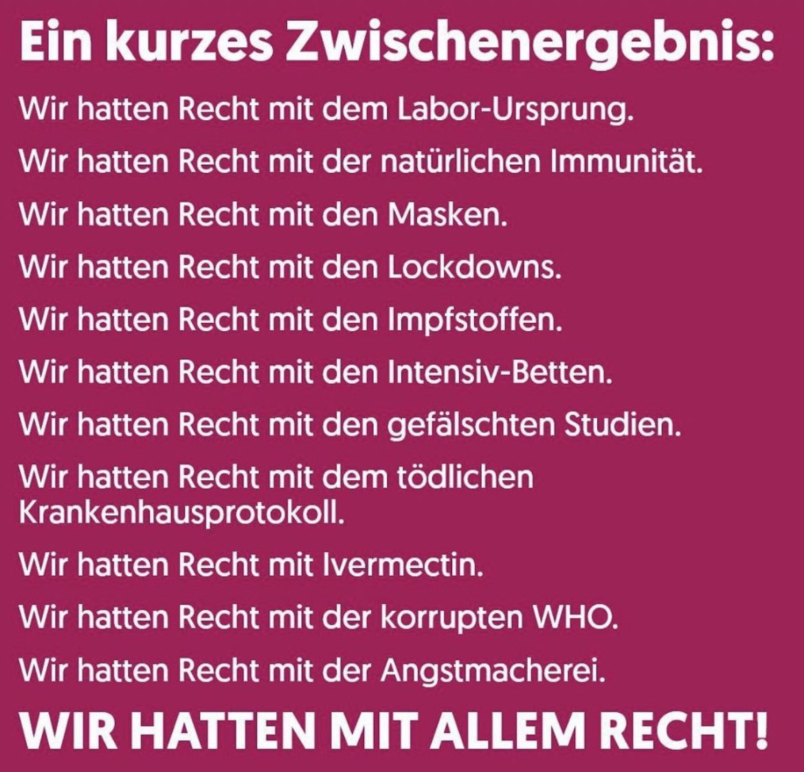 Welt-TV /  #Lauterbach: Lernen aus der Pandemie 

•Die Impfstoffzulassung war sicher
•Die Impfstoffe sind sicher 
•Die Impfstoffe haben Millionen Leben gerettet 
•Die Impfung war ein Geschenk
•Gute Zusammenarbeit zwischen #Biontech, RKI und PEI

Ein Lobgesang auf #BigPharma