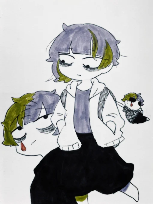 紫緑がしっくりくる  気がする(:3_ヽ)_
